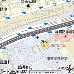 筒井町１丁目ワンルームマンション周辺の地図