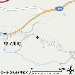 奈良県奈良市長尾町周辺の地図