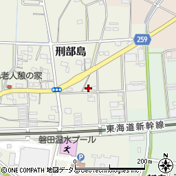 静岡県磐田市刑部島242周辺の地図