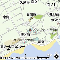 愛知県知多郡南知多町日間賀島熊ノ前21周辺の地図