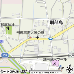 静岡県磐田市刑部島496周辺の地図