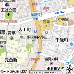 静岡県浜松市中央区伝馬町98周辺の地図