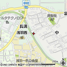 西浅羽簡易郵便局周辺の地図