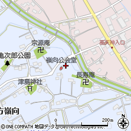 静岡県掛川市上土方嶺向489周辺の地図