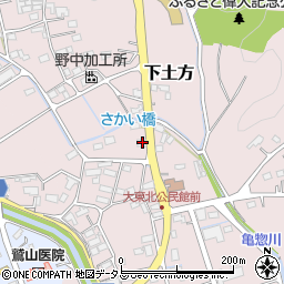 静岡県掛川市下土方147周辺の地図