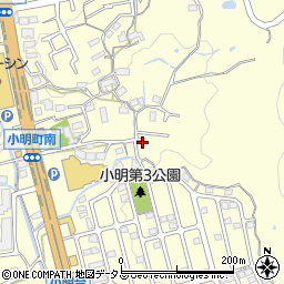 奈良県生駒市小明町1020周辺の地図