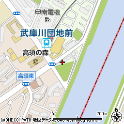 ほっかほっか亭　武庫川団地駅前店周辺の地図