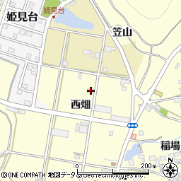 愛知県田原市浦町西畑91周辺の地図