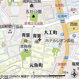 静岡県浜松市中央区栄町44周辺の地図