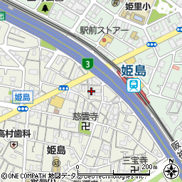 ラフィネ姫島周辺の地図
