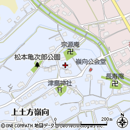 静岡県掛川市上土方嶺向527周辺の地図