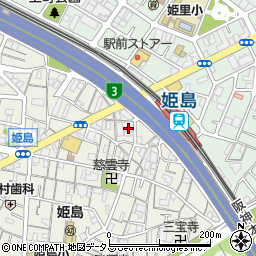 アルテハイム姫島北棟周辺の地図