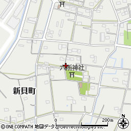静岡県浜松市中央区新貝町周辺の地図