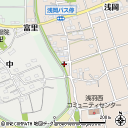 静岡県袋井市浅岡165周辺の地図