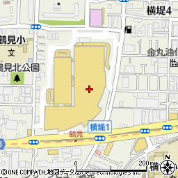 ふわりぃ鶴見緑地店周辺の地図
