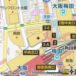 ビストロ酒場ウオスケ LINKS UMEDA店周辺の地図
