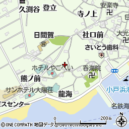 愛知県知多郡南知多町日間賀島上林周辺の地図