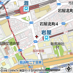 セブンイレブン神戸灘岩屋駅前店周辺の地図