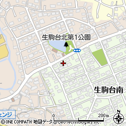 奈良県生駒市生駒台南159周辺の地図