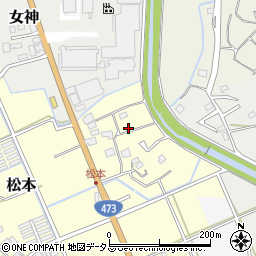 静岡県牧之原市松本244周辺の地図