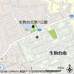 奈良県生駒市生駒台南167周辺の地図