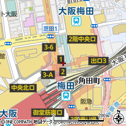 島ぬ風 阪急三番街周辺の地図
