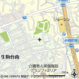 奈良県生駒市生駒台南56-8周辺の地図