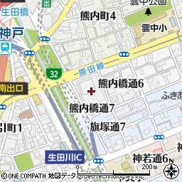 神戸芸術センター周辺の地図