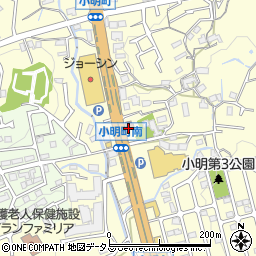 奈良県生駒市小明町1053周辺の地図