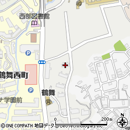 ＵＲ都市機構奈良学園前・鶴舞２４号棟周辺の地図