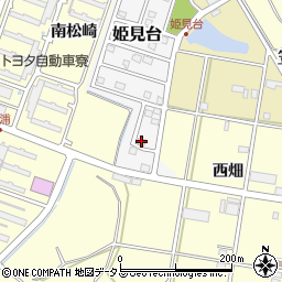 愛知県田原市姫見台131-2周辺の地図