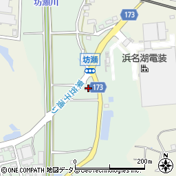 ファミリーマート湖西坊瀬店周辺の地図