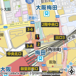 池田泉州銀行梅田 ＡＴＭ周辺の地図