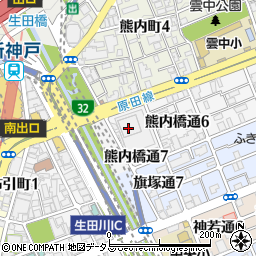 新神戸アート歯科・矯正歯科周辺の地図
