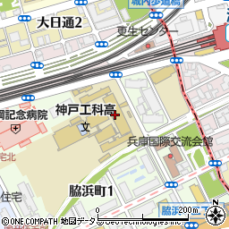 神戸市立神戸工科高等学校周辺の地図