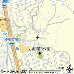 奈良県生駒市小明町1025周辺の地図