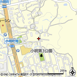 奈良県生駒市小明町1025周辺の地図