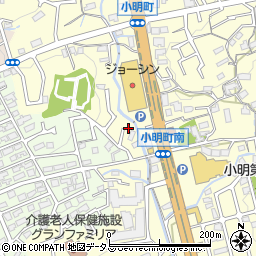 奈良県生駒市小明町1060-7周辺の地図