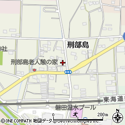 静岡県磐田市刑部島492周辺の地図