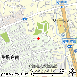 奈良県生駒市生駒台南56-9周辺の地図