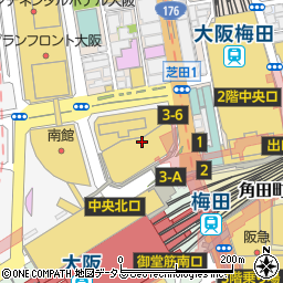 先斗入ルヨドバシ梅田店周辺の地図