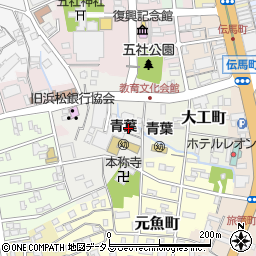 静岡県浜松市中央区栄町106周辺の地図
