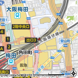 ドトールコーヒーショップ大阪梅田一番街店周辺の地図