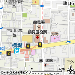 大阪市鶴見区役所周辺の地図