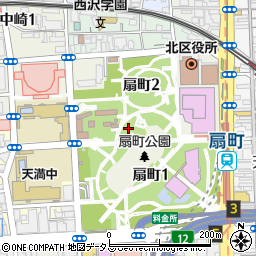 大阪府大阪市北区扇町1丁目周辺の地図