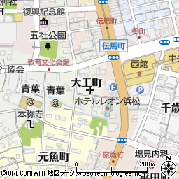 〒430-0936 静岡県浜松市中央区大工町の地図