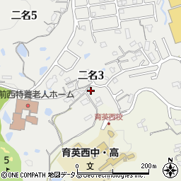 奈良県奈良市二名3丁目1115周辺の地図