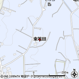 愛知県豊橋市東細谷町（東篭田）周辺の地図