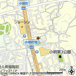 奈良県生駒市小明町1991周辺の地図