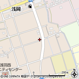 静岡県袋井市浅岡36周辺の地図